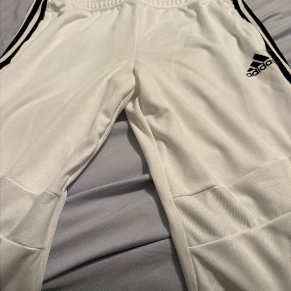 Adidas Mens White Track Pants